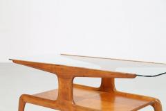 Gio Ponti Gio Ponti coffee table in ash and glass top - 912813