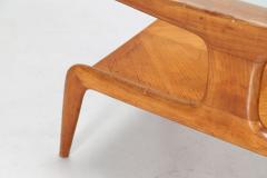 Gio Ponti Gio Ponti coffee table in ash and glass top - 912814