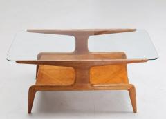 Gio Ponti Gio Ponti coffee table in ash and glass top - 912815