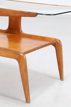 Gio Ponti Gio Ponti coffee table in ash and glass top - 912817