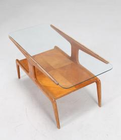 Gio Ponti Gio Ponti coffee table in ash and glass top - 912825