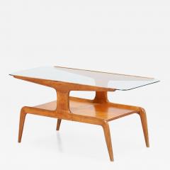 Gio Ponti Gio Ponti coffee table in ash and glass top - 913590