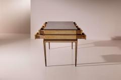 Gio Ponti Gio Ponti double sided desk in American walnut and parchment Italy 1930s - 4205773