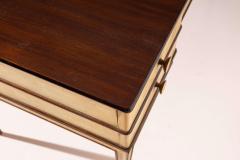 Gio Ponti Gio Ponti double sided desk in American walnut and parchment Italy 1930s - 4205786