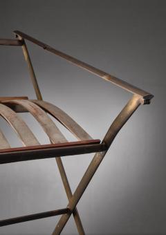 Gio Ponti Gio Ponti foldable brass chair Italy 1950s - 760328