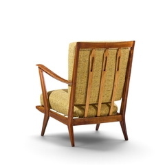 Gio Ponti Gio Ponti for Cassina Model 516 Mid Century Walnut Lounge Chairs Pair - 4779181