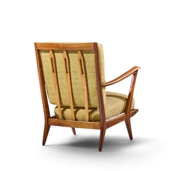 Gio Ponti Gio Ponti for Cassina Model 516 Mid Century Walnut Lounge Chairs Pair - 4779183