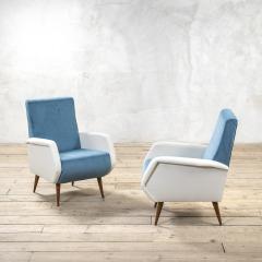 Gio Ponti Gio Ponti for Cassina Pair of Armchairs mod 803 - 4203245