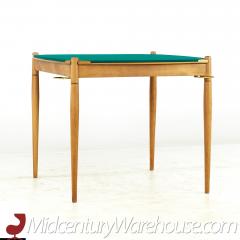 Gio Ponti Gio Ponti for Fratelli Reguitti Mid Century Teak Flip Top Game Table - 3142105