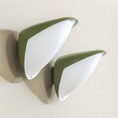 Gio Ponti Gio Ponti for Greco Pair of Green Wall Lights - 4463478