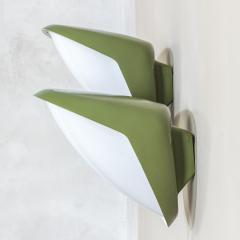 Gio Ponti Gio Ponti for Greco Pair of Green Wall Lights - 4463479