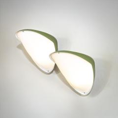 Gio Ponti Gio Ponti for Greco Pair of Green Wall Lights - 4463480
