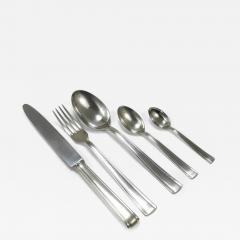 Gio Ponti Gio Ponti for Krupp Silvered Flatware Cutlery for Six 31 pcs Austria 1950s - 4069520