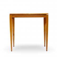 Gio Ponti Gio Ponti for Singer Son Teak and Brass Flip Top Expanding Game Dining Table - 4474152