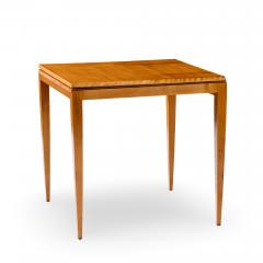 Gio Ponti Gio Ponti for Singer Son Teak and Brass Flip Top Expanding Game Dining Table - 4474153