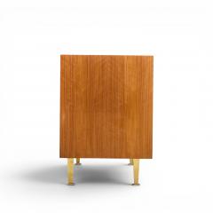 Gio Ponti Gio Ponti for Singer Sons Model 2184 Walnut Cane and Brass Credenza - 4616699