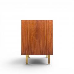 Gio Ponti Gio Ponti for Singer Sons Model 2184 Walnut Cane and Brass Credenza - 4616701