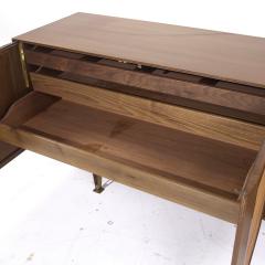 Gio Ponti Gio Ponti for Singer and Sons Model 2184 MCM Walnut Cane and Brass Credenza - 3904682