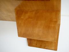 Gio Ponti Gio Ponti pair rare elm wood Headboards fitted bedside tables Hotel Royal 1955 - 4227686