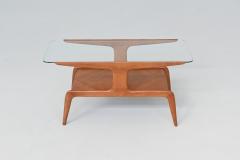 Gio Ponti Gio Ponti sculptural coffee table walnut Domus Nova Italy 1950 - 3865849