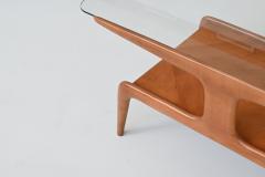 Gio Ponti Gio Ponti sculptural coffee table walnut Domus Nova Italy 1950 - 3865851