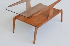 Gio Ponti Gio Ponti sculptural coffee table walnut Domus Nova Italy 1950 - 3865856