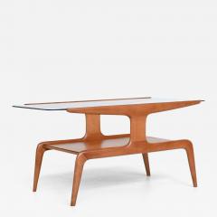 Gio Ponti Gio Ponti sculptural coffee table walnut Domus Nova Italy 1950 - 3868586