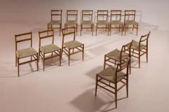 Gio Ponti Gio Ponti set of twelve Leggera chairs with rope seat Cassina Italy 1951 - 3650929