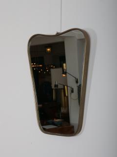 Gio Ponti Gio Ponti shape brass mirror - 4024506