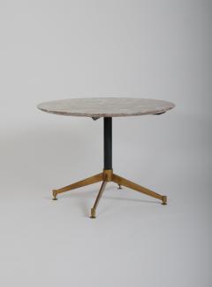 Gio Ponti Gio Ponti style marble and brass 1950s side table - 4750586