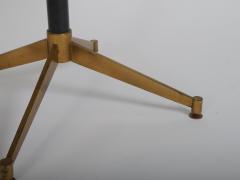 Gio Ponti Gio Ponti style marble and brass 1950s side table - 4750591