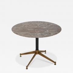 Gio Ponti Gio Ponti style marble and brass 1950s side table - 4751346