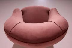 Gio Ponti Gio Ponti walnut and velvet pair of lounge chairs by Casa e Giardino Italy 1936 - 4147293