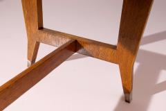 Gio Ponti Gio Ponti walnut desk for BNL offices Italy 1950s - 4415292