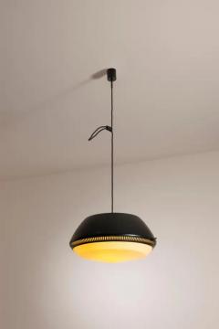 Gio Ponti Gio ponti metal and lucite pendant light model Greson 2 for Greco Italy 1950s - 3650965