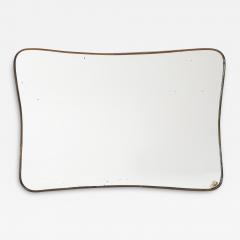 Gio Ponti Horizontal Modernist Mirror in the Style of Gio Ponti Italy c 1950s - 3571715