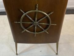 Gio Ponti ITALIAN MID CENTURY SHIPS WHEEL MODERNIST BAR - 1381836