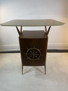 Gio Ponti ITALIAN MID CENTURY SHIPS WHEEL MODERNIST BAR - 1381839