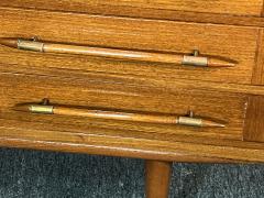 Gio Ponti ITALIAN MODERNIST MID CENTURY EXOTIC WOOD AND BRASS CURVED CHEST OF DRAWERS - 4099901