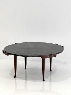 Gio Ponti ITALIAN WALNUT AND MARBLE COFFEE TABLE - 3817272