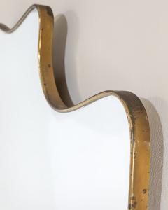 Gio Ponti In the Style of Gio Ponti Brass Wall Mirror - 4516147