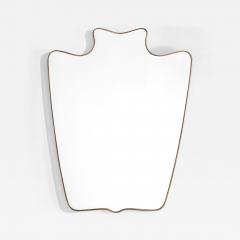 Gio Ponti In the Style of Gio Ponti Brass Wall Mirror - 4519427