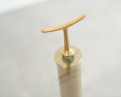 Gio Ponti Italian Brass Glass Side Tables in the Style of Gio Ponti - 4580923