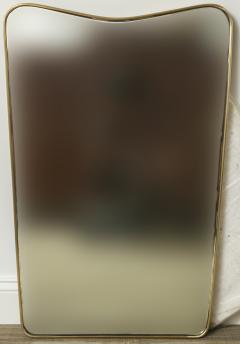 Gio Ponti Italian Design Brass Mirror Gio Ponti Style - 2476932