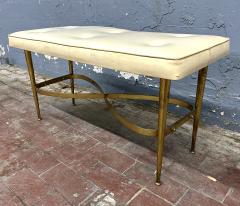 Gio Ponti Italian Mid Century Brass Bench - 3922306