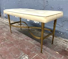 Gio Ponti Italian Mid Century Brass Bench - 3922310