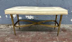 Gio Ponti Italian Mid Century Brass Bench - 3922311