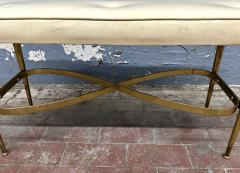 Gio Ponti Italian Mid Century Brass Bench - 3922312