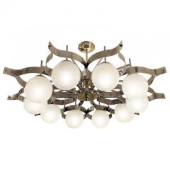 Gio Ponti Italian Mid Century Chandelier in Manner of Gio Ponti - 2733853