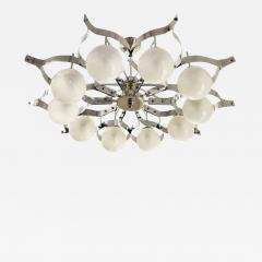 Gio Ponti Italian Mid Century Chandelier in Manner of Gio Ponti - 2740433